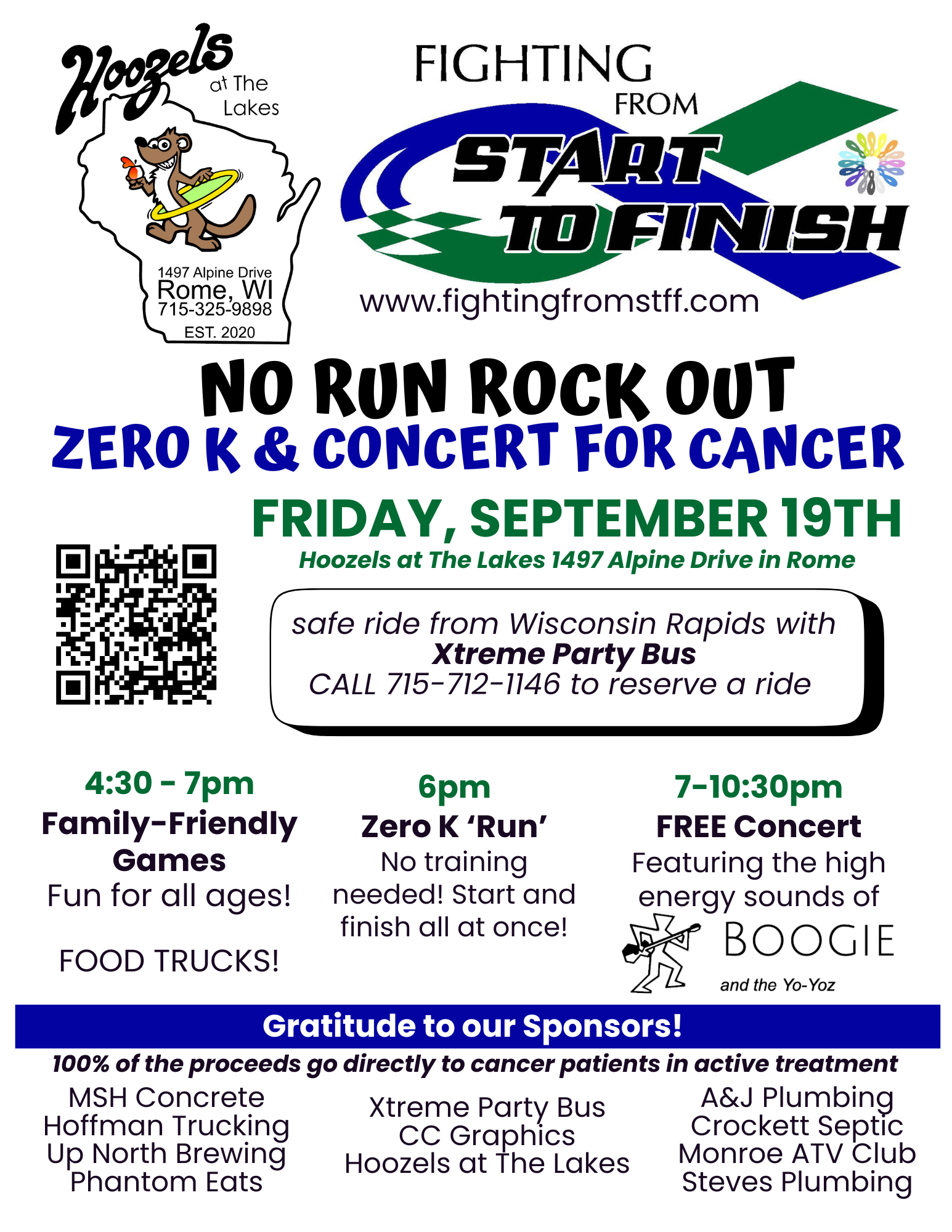 Zero K Run with Boogie & the Yo-Yoz - A benefit for cancer patients